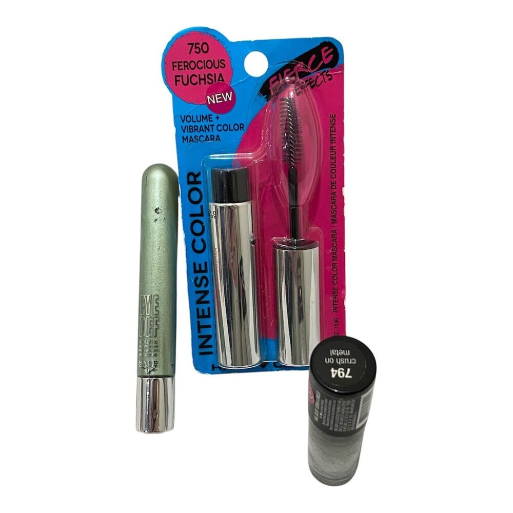 Hard Candy Random Makeup Lot Of 3 Eye Def Eyeshadow Mascara and Nail Polish
